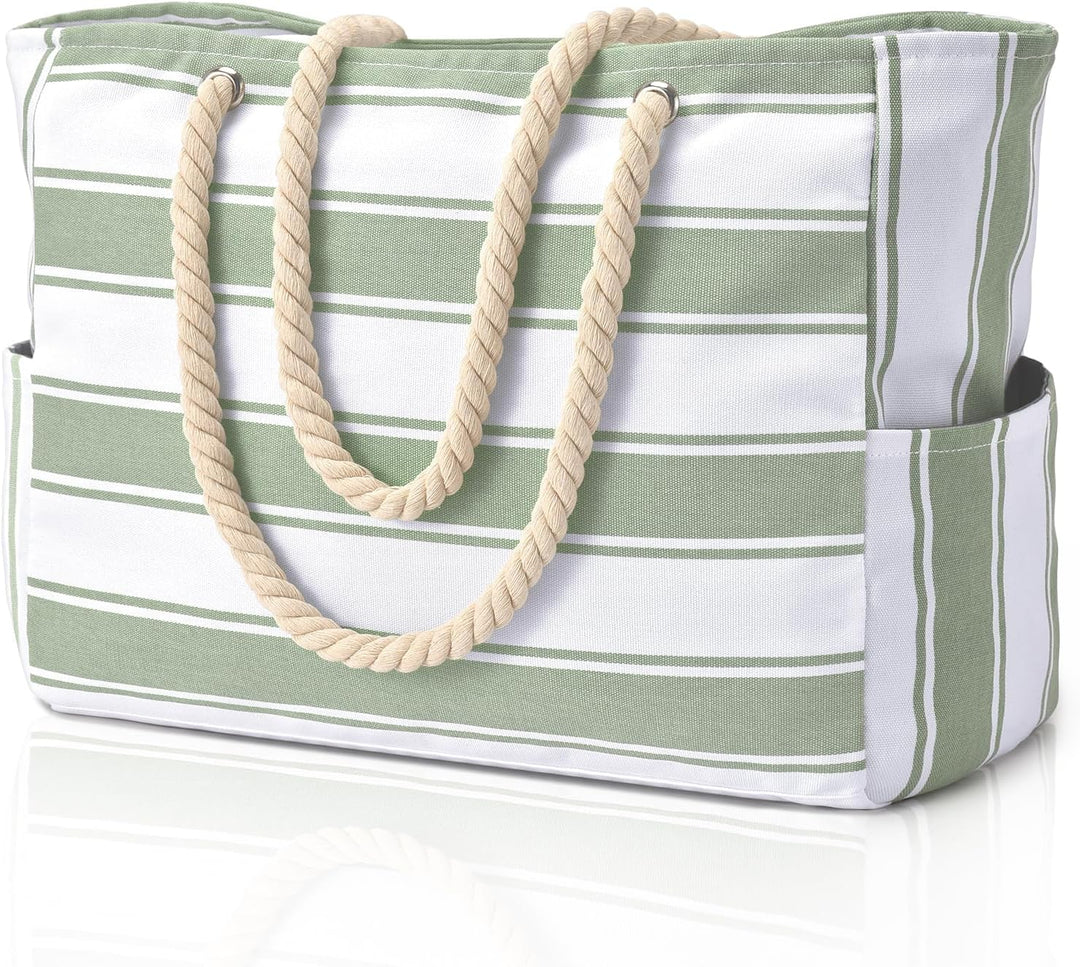 Übergroße Damen Strandtasche, wasserdicht & sanddicht. Für Familienurlaub am Strand.