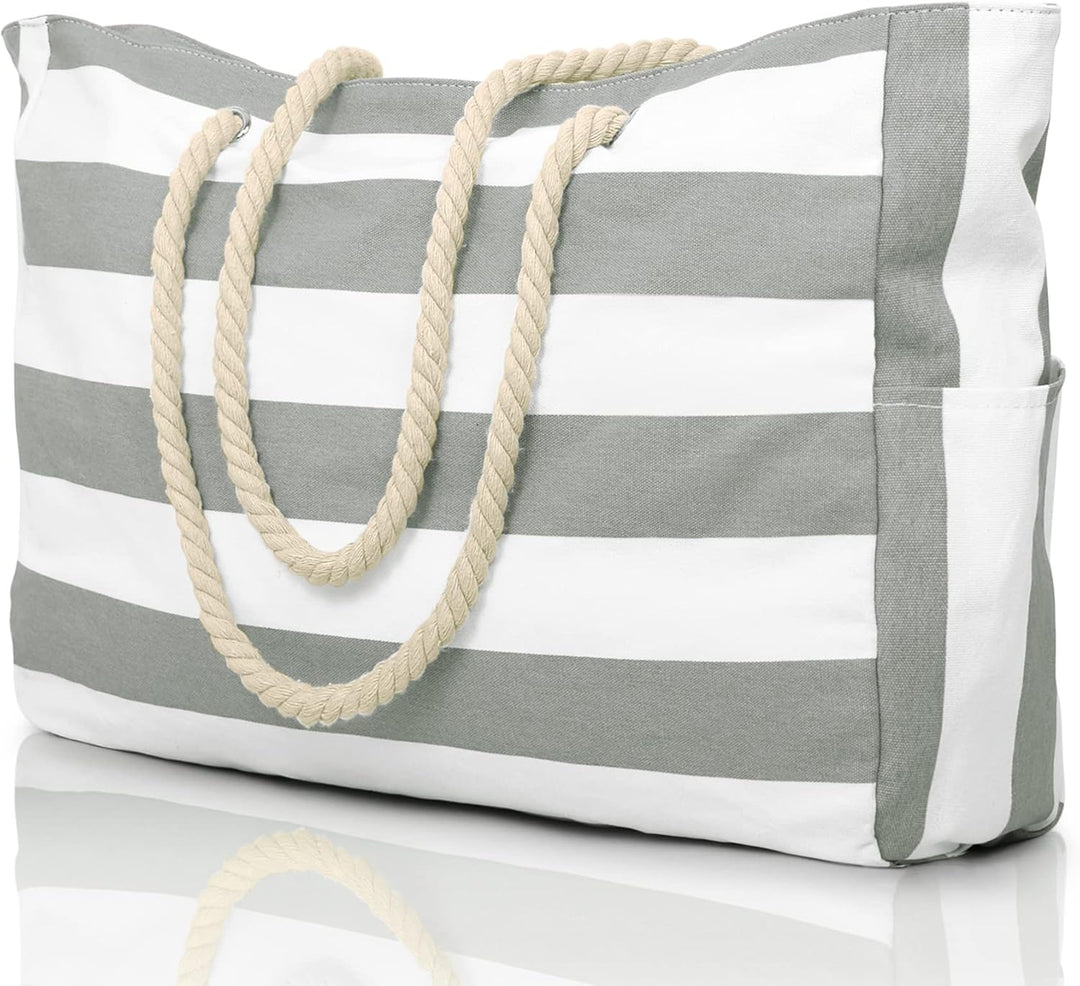 Stylische Strandtasche für Damen, sanddicht, wasserdicht. Für unbeschwerte, entspannte Tage.