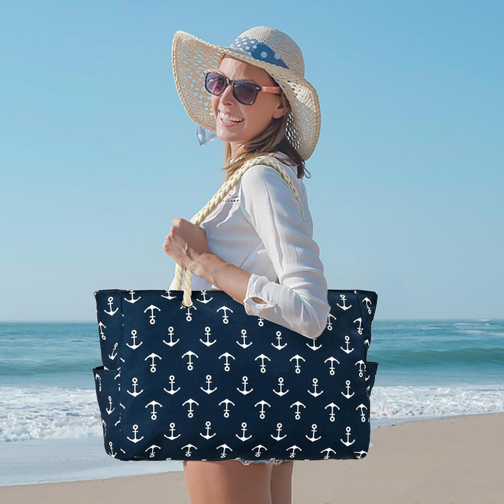 Geräumige wasserdichte Schultertasche für Damen mit Reißverschluss, ideal für Arbeit & Freizeit.