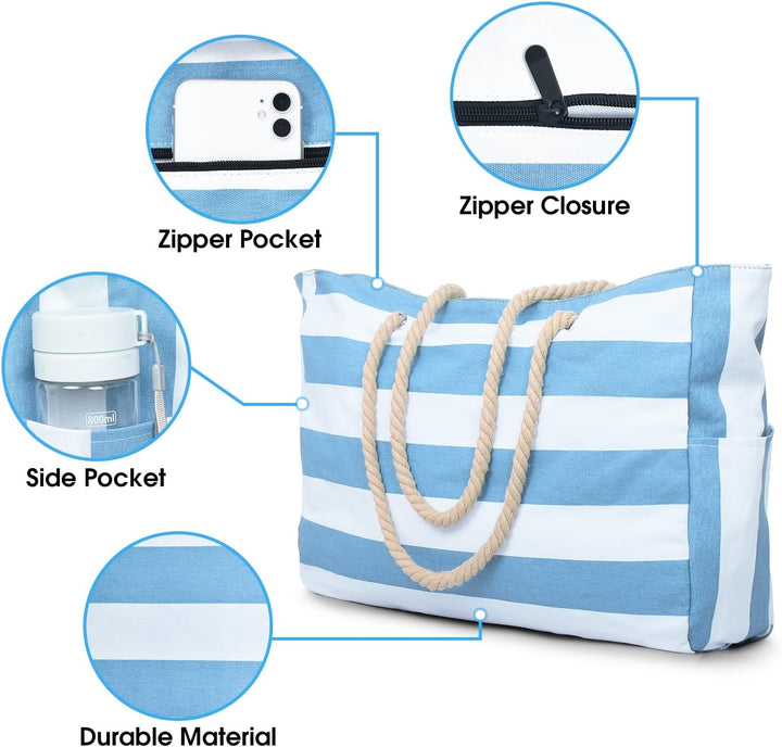 Funktionale wasserdichte Reisetasche für Damen, geräumig, mit Reißverschluss.