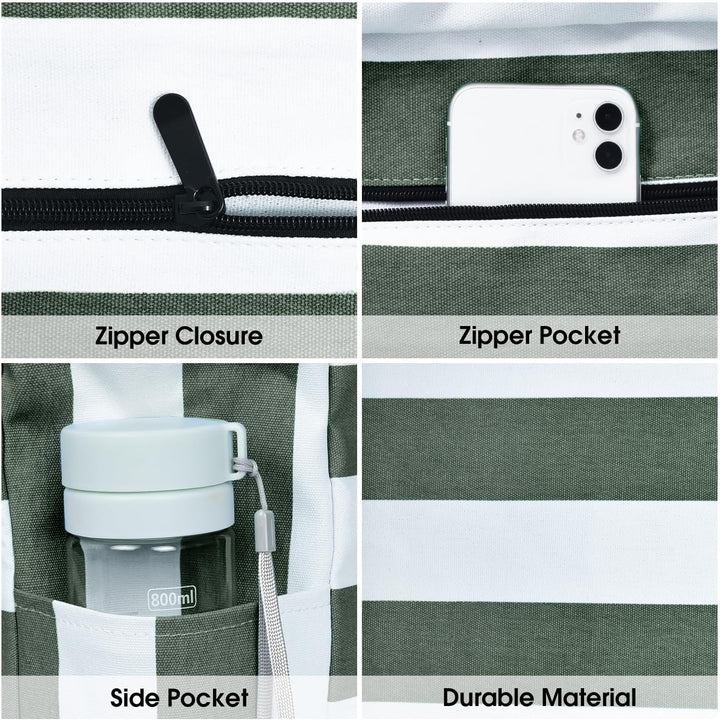 Robuste Damen Reisetasche, wasserdicht, mit Reißverschluss, auf dem Boden stehend.