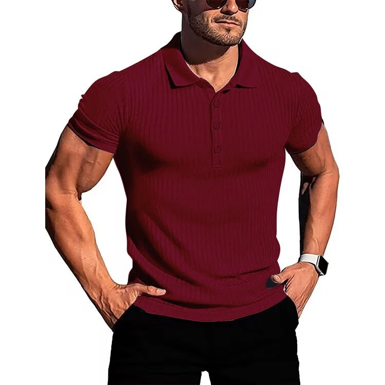 Gestreiftes Herren Poloshirt Nevan, Slim Fit, atmungsaktiv, ideal für stilvolle Männer Mode.