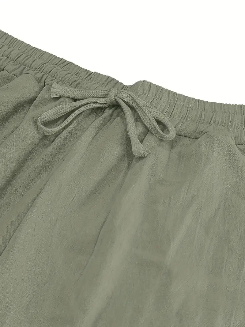 Schwarze Herren Freizeithose, elegant & stylisch. Atmungsaktive, leichte Hose für den Sommer.