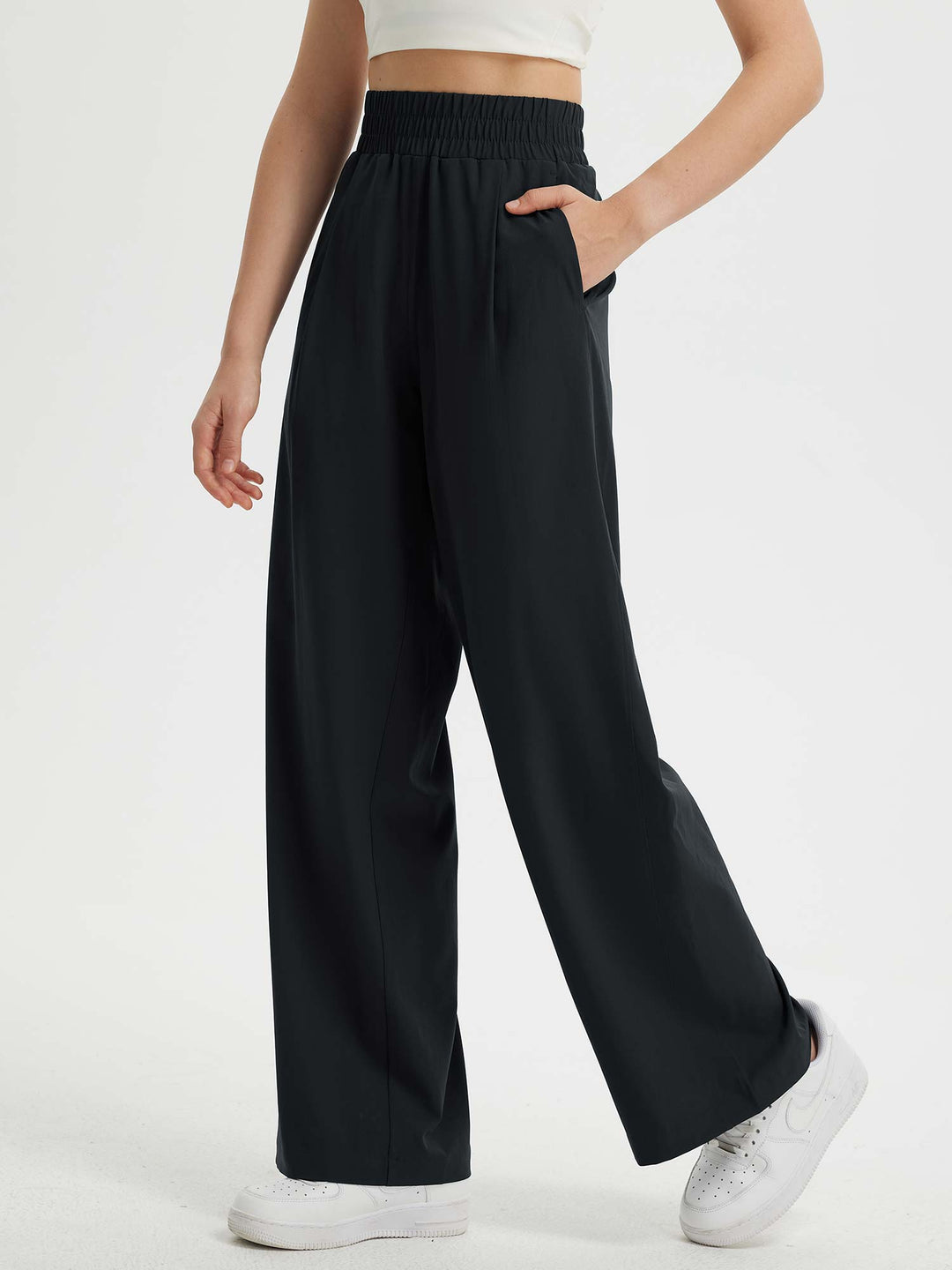 Damen Reisehose mit weitem Bein, UV-Schutz, luftig & komfortabel für den Urlaub.