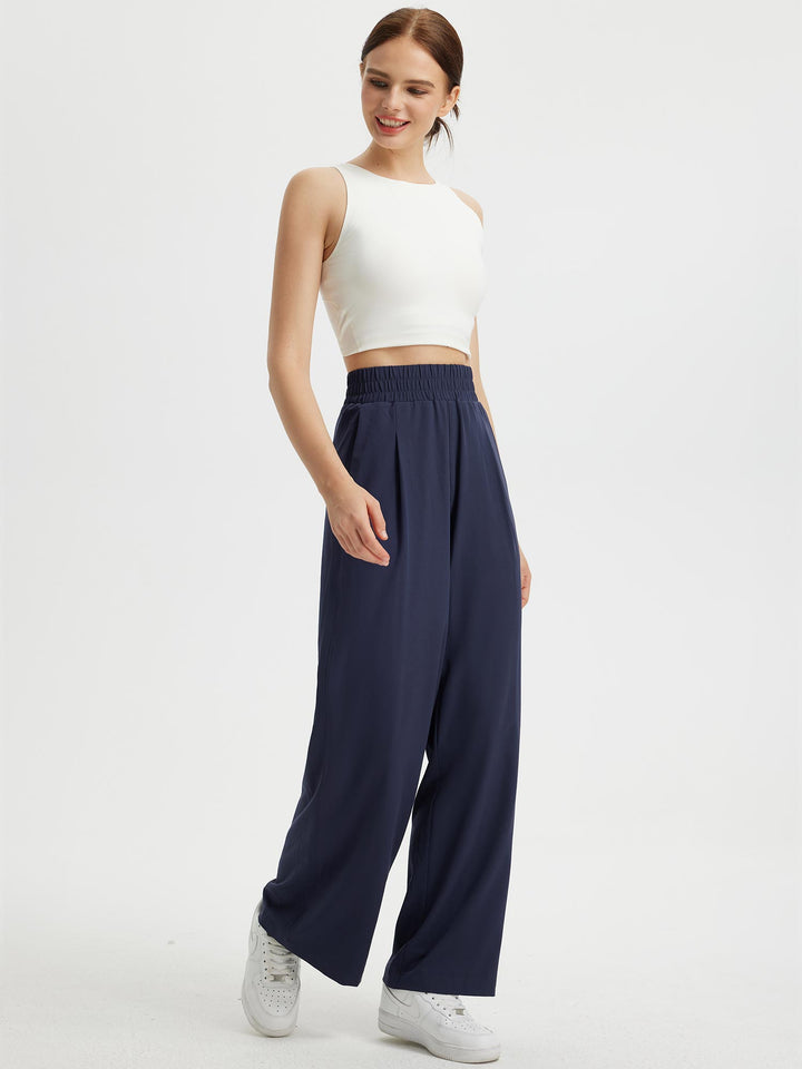 Stylische Damen Sommerhose mit weitem Bein, bequem, atmungsaktiv, UV-Schutz.