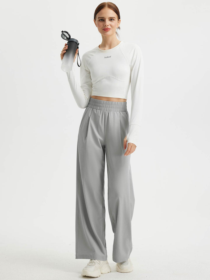 Weite Damen Bein-Hose, luftig, bequem, UV-Schutz, perfekt für heiße Tage.