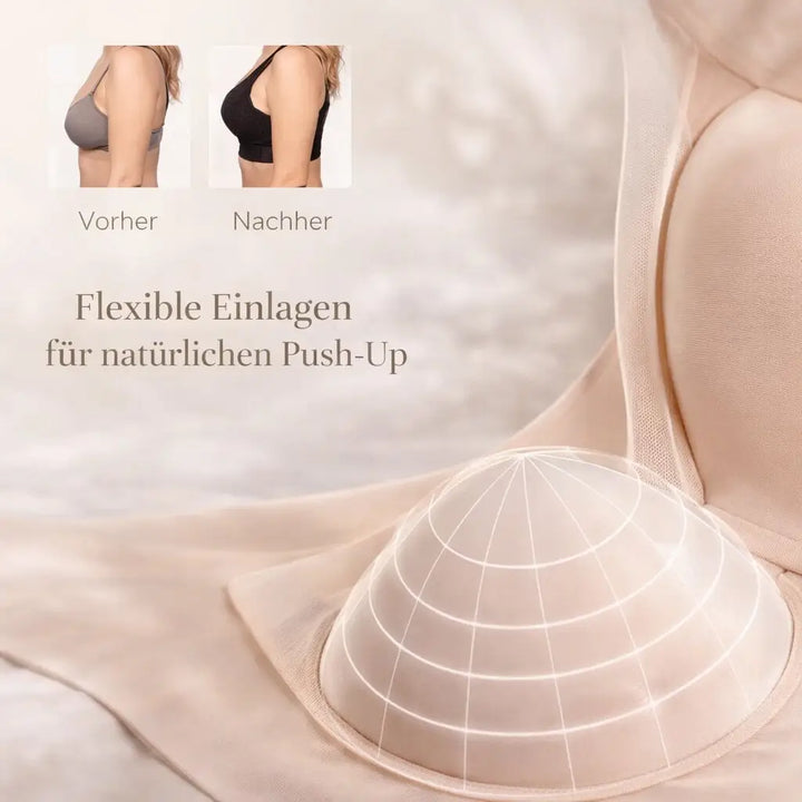 Bequemer Damen Alltags-BH: Bügelloser, nahtloser Push-up BH für höchsten Komfort & unsichtbaren Halt.