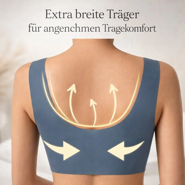 Bügelloser Damen Komfort-BH: Nahtloser Push-up für sanfte Unterstützung & flexiblen Halt im Alltag.