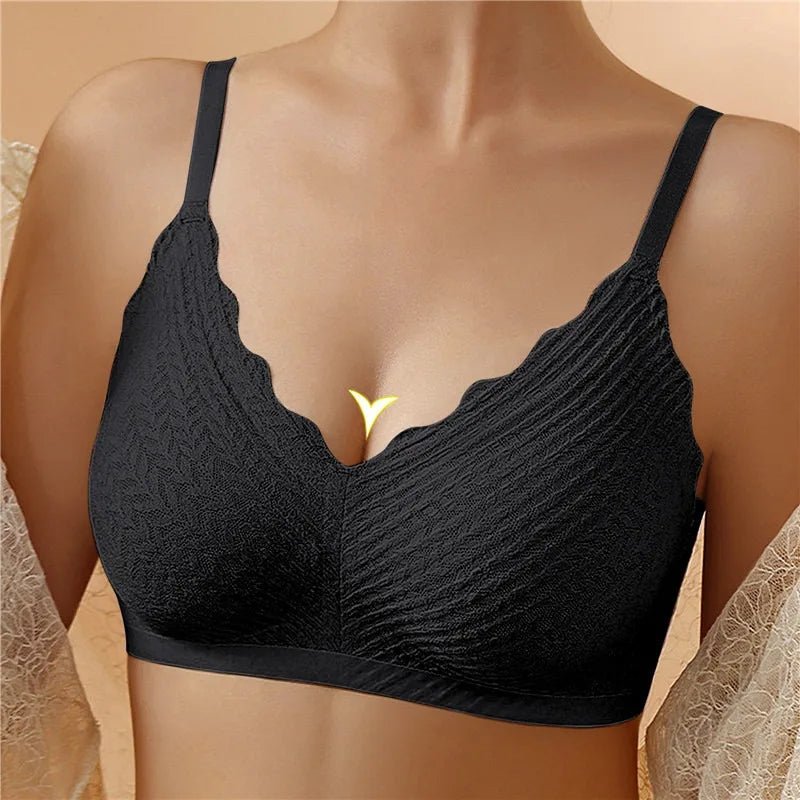 Eleganter Damen Push-up BH ohne Bügel, nahtlos und super bequem. Ideal als Komfort BH für den Alltag.