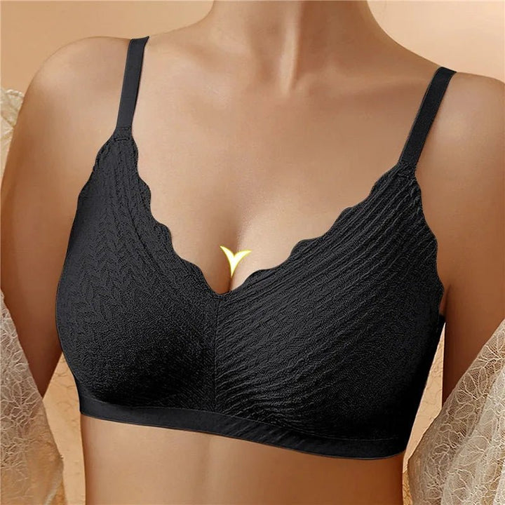 Eleganter Damen Push-up BH ohne Bügel, nahtlos und super bequem. Ideal als Komfort BH für den Alltag.