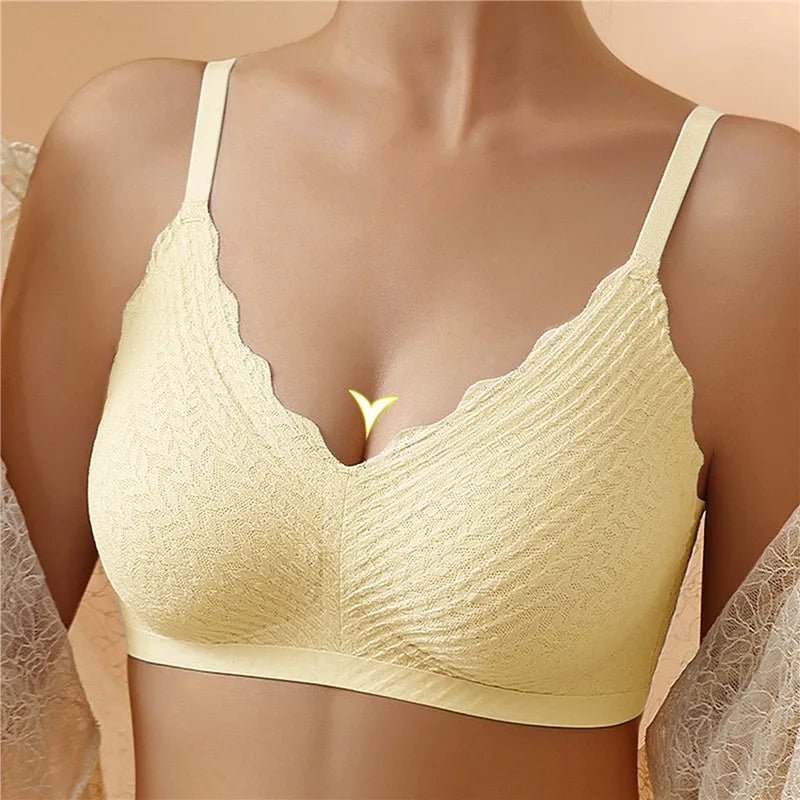 Nahtloser Damen Push-up BH ohne Bügel. Atmungsaktive Unterwäsche für höchsten Tragekomfort.