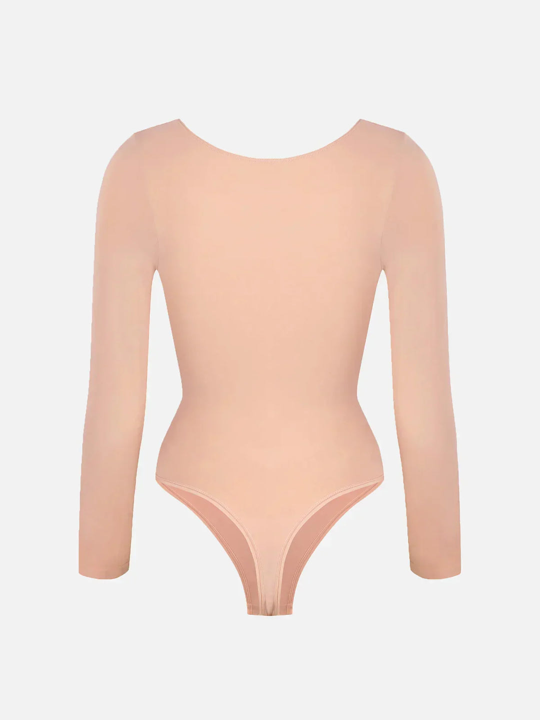 Glatter Langarm Shapewear Bodysuit für Damen, ideal für eine makellose, ebenmäßige Basis.