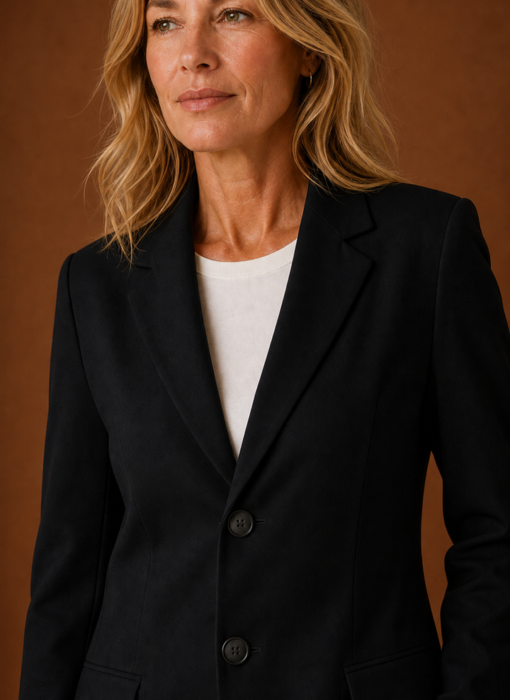 Professioneller Damen Büro Blazer, Longline-Form, ideal für einen souveränen Auftritt.