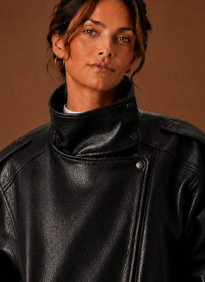Schlichte Damen Übergangsjacke mit Stehkragen in gerader Passform, zeitlos und vielseitig.
