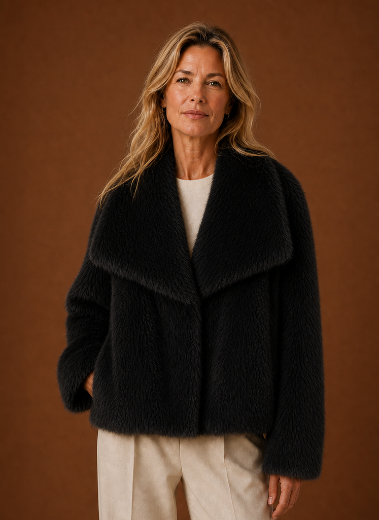 Kuscheliger Damen-Wintermantel, warm & elegant, ideal für kalte Wintertage.