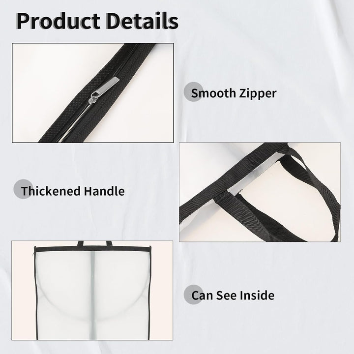 Hochwertiger, atmungsaktiver Stoff des Kleidersacks für optimalen Staubschutz langer Garderobe.