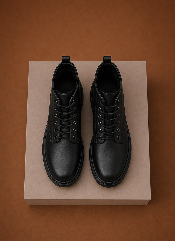 Vielseitige Damen Schnürstiefeletten mit Profilsohle. Trendige und bequeme Herbst-Winterschuhe.