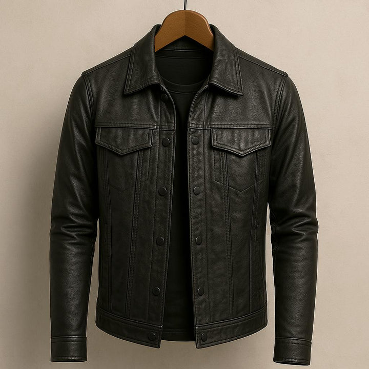 Moderne graue Herren Slim Fit Zipjacke für den Herbst, ideale Übergangsjacke für Business und Freizeit.