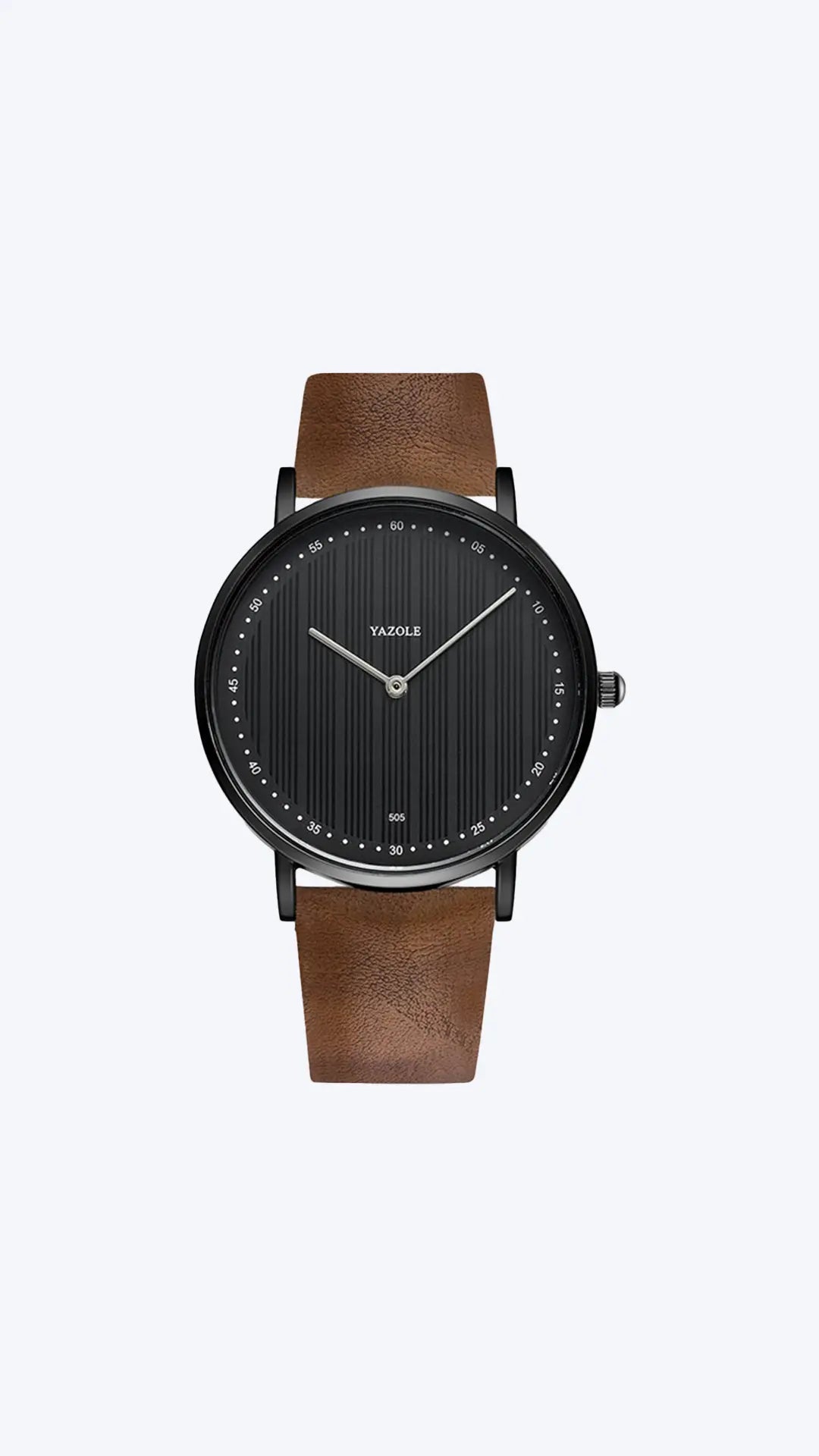 Herren Armbanduhr am Handgelenk: klassisch, stilvoll mit Lederband, perfekt als Herrenaccessoire.