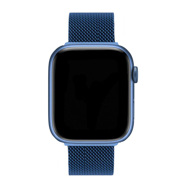 Unisex Milanaise Apple Watch Armband mit feinem Edelstahlgeflecht & Magnetverschluss.