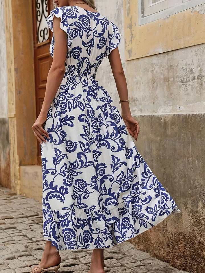 Festliches Damen Rüschenkleid Plusgröße, elegantes Design für besondere Anlässe & Feiern.