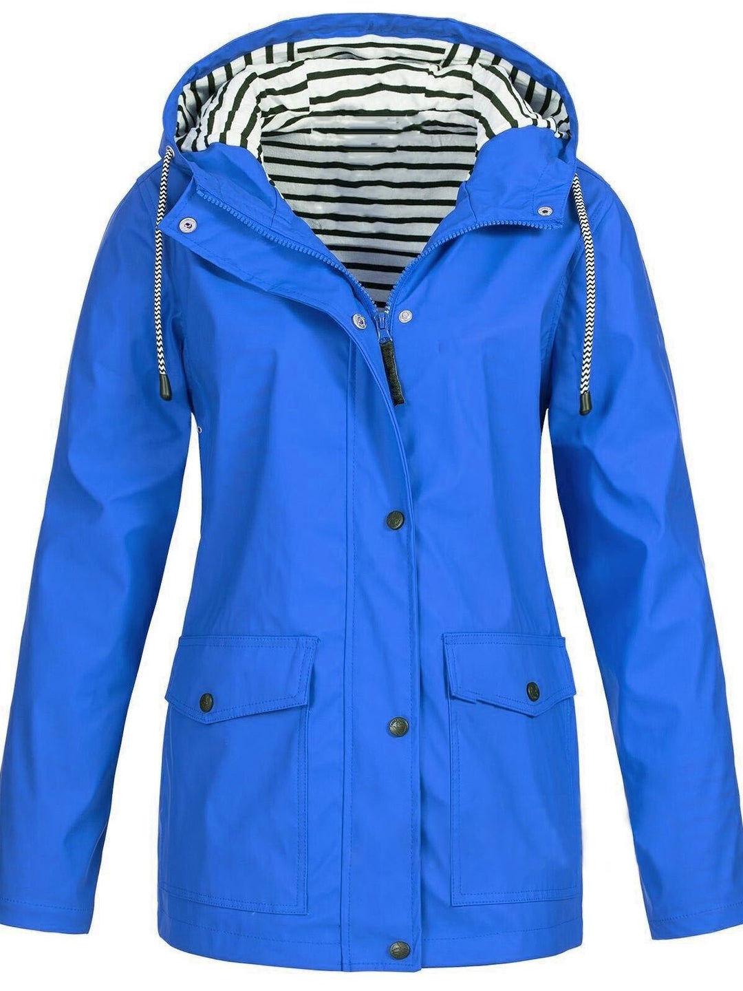 Moderne Damen-Regenjacke: Wasserdichter Trenchcoat für Herbst. Eleganter und funktionaler Schutz.