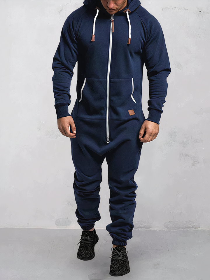 Herren Hoodie-Trainingsanzug, ideal für Sport & Freizeit. Komfortabler zweiteiliger Freizeitanzug für das ganze Jahr.