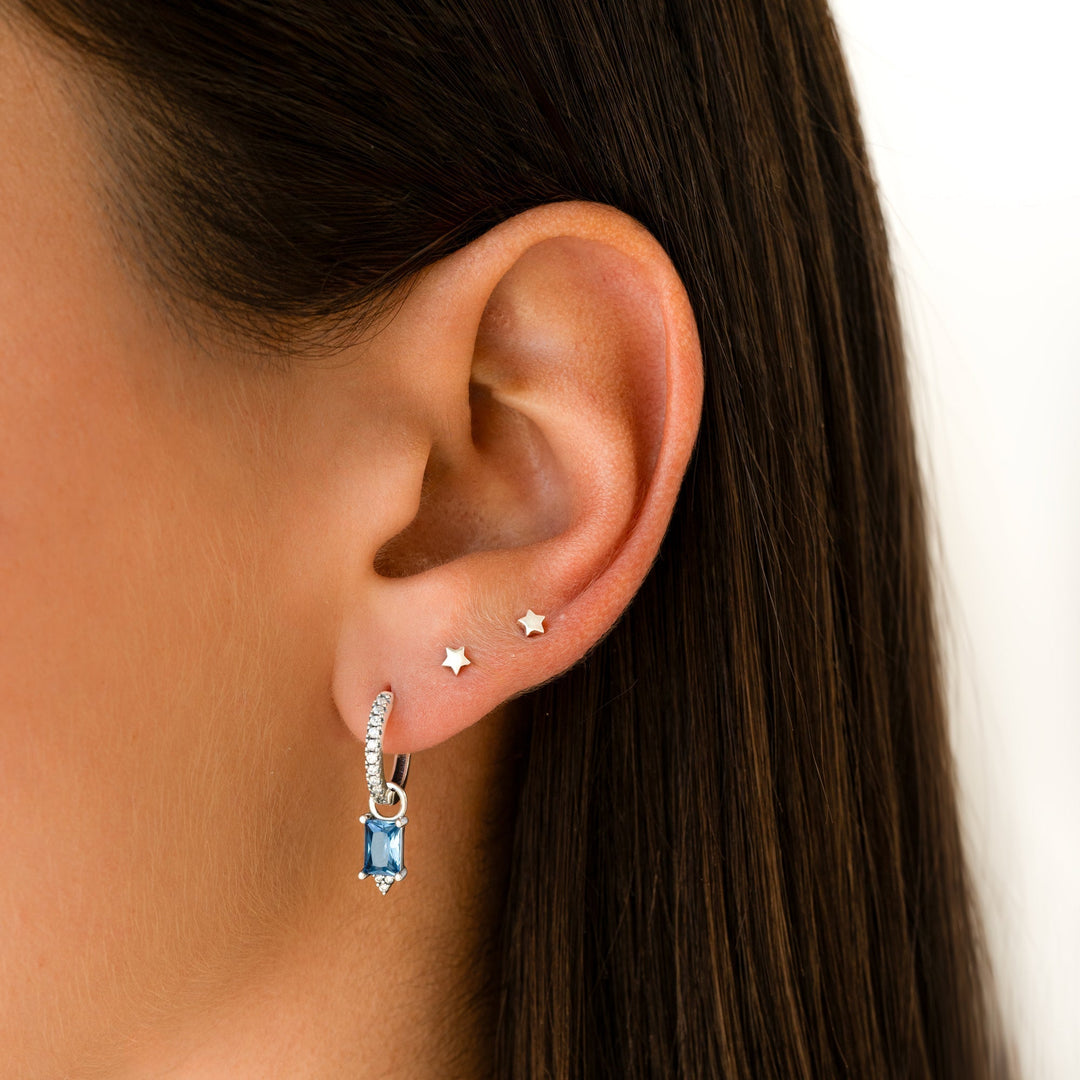 Filigrane Damen Sternchen-Ohrringe aus 925er Silber, zarter Ohrschmuck, der zu jedem Outfit passt.