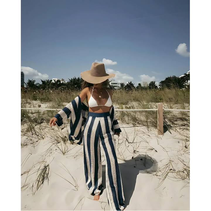 Damen Boho Strandset Salina, luftig & stilvoll für den Sommer. Perfekte Freizeitkleidung & Urlaubsmode.