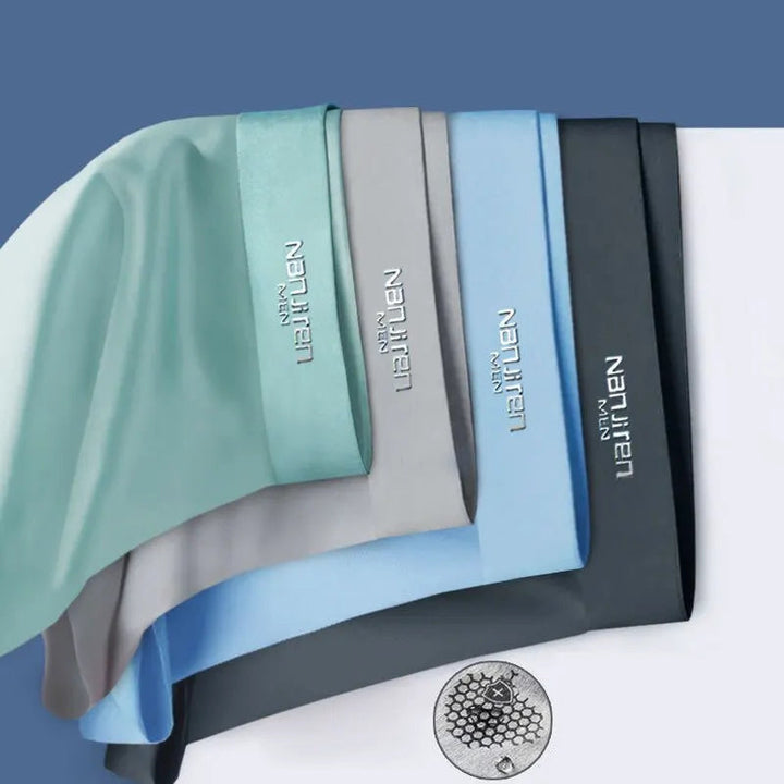 Kühlende Herren Ice Silk Boxershorts für höchste Frische & Komfort. Atmungsaktive Unterwäsche ideal für den Sommer.
