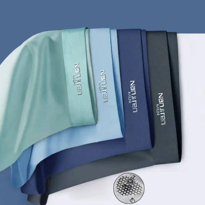 Bequemes Herren Boxershorts Set aus Ice Silk für jeden Tag. Atmungsaktive Unterwäsche mit hohem Tragekomfort.