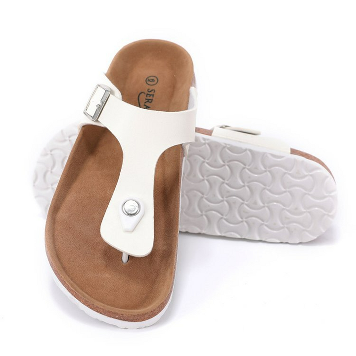 Stilvolle schwarze Herren Zehensteg-Sandalen, perfekt für lässige Sommer-Outfits.