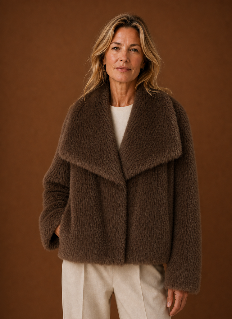 Eleganter Damen-Wintermantel für stilvolle Wärme und Komfort.