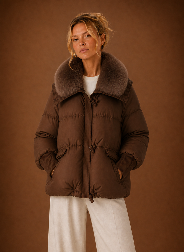 Warmer Damenparka mit Kapuze, idealer Kälteschutz & modische Winterjacke für den Winter.