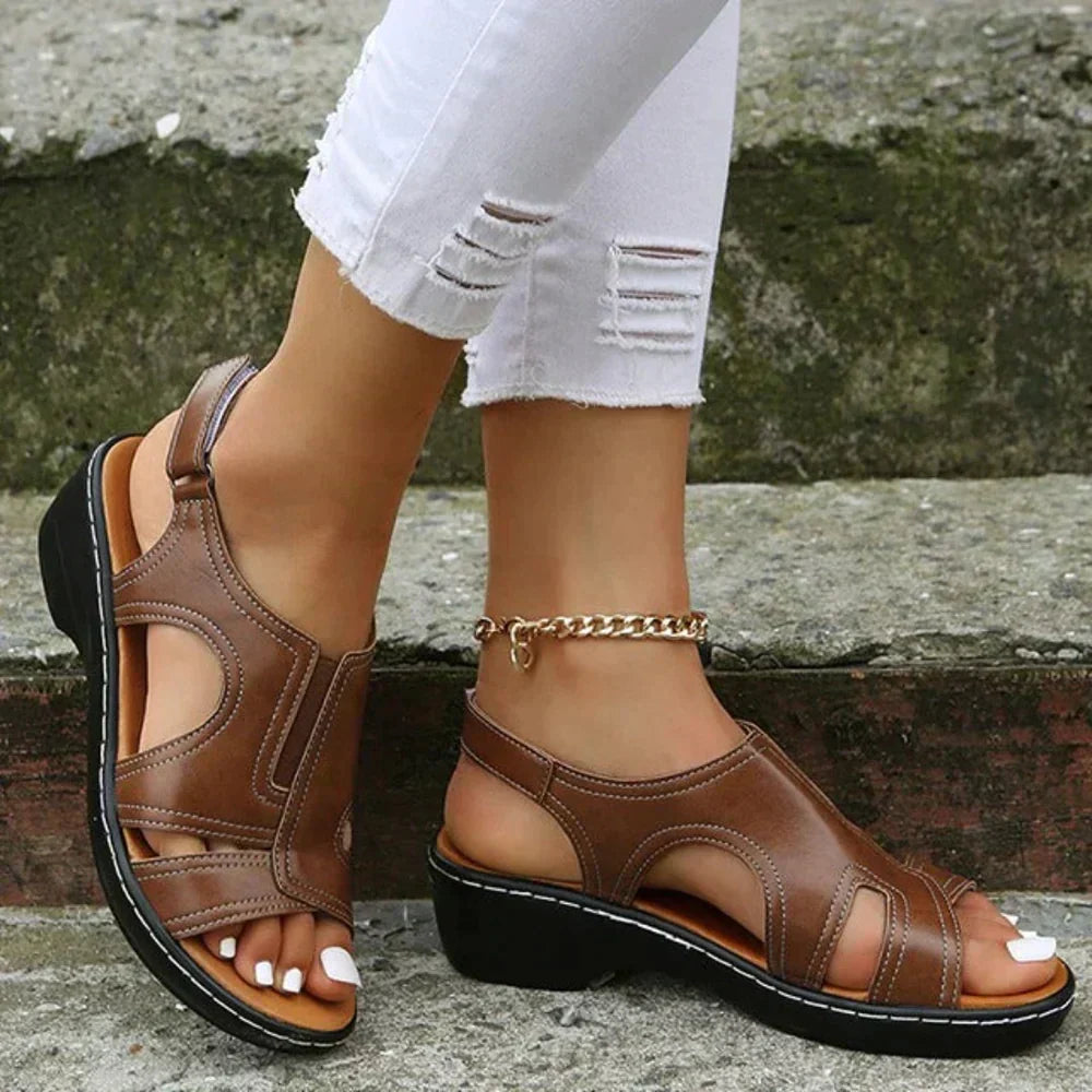 Damen orthopädische Sandalen für Komfort, Schmerzlinderung bei Fußschmerzen und Knieentlastung im Sommer.