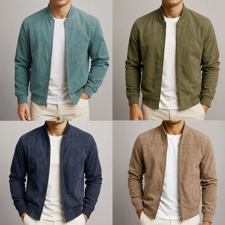 Klassische Herren Bomberjacke Regular Fit, weiche Freizeitjacke für Männermode, atmungsaktiv und stilvoll.