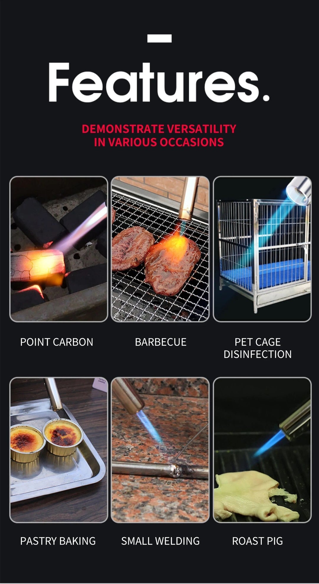 Butangas-Brenner zum schnellen Kochen unter freiem Himmel. Tragbarer Gaskocher für Camping & Outdoor-BBQ aus Metall.