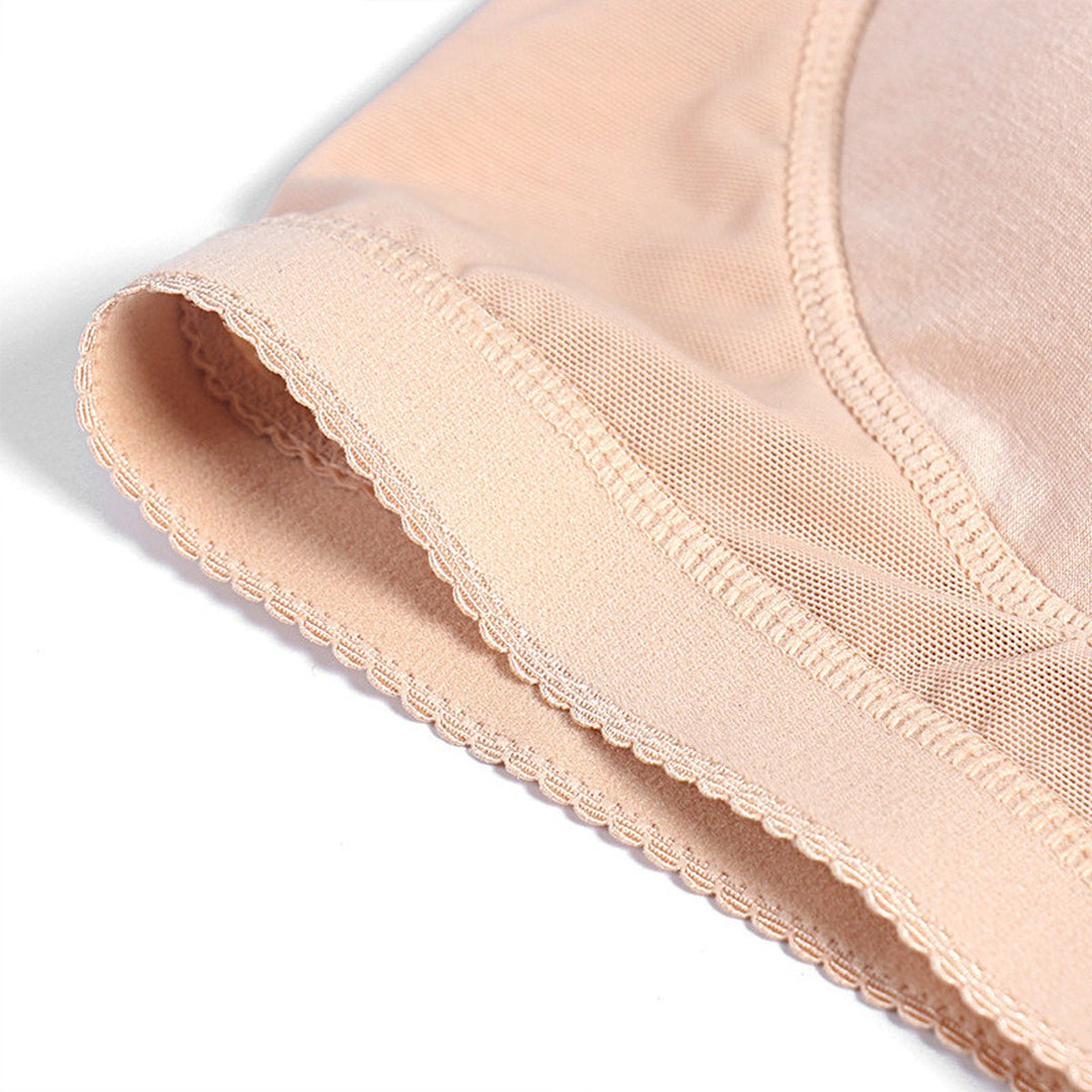 Diskretion: Bauchweg und Po-Lifting Shapewear Slip für Damen, sandfarbe.