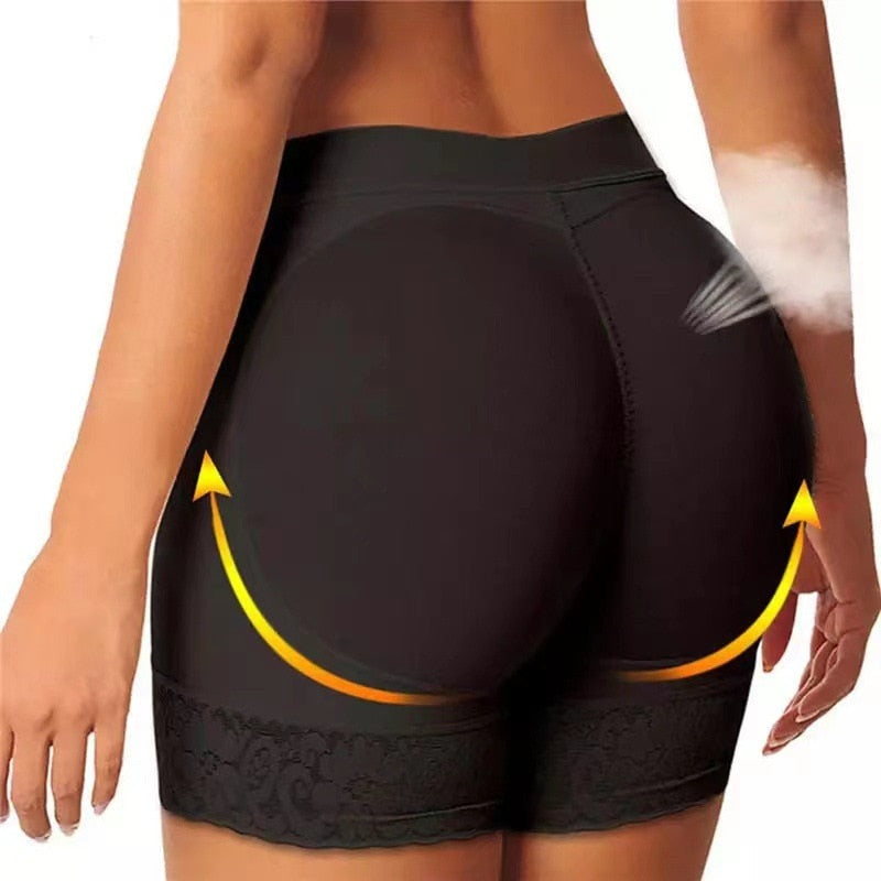 Shapewear Slip für Damen: Po-Lifting und Bauchweg-Effekt, sandfarbe.