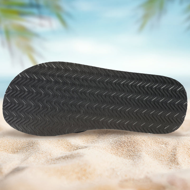 Klassische Herren Zehentrenner Sandalen. Stylische Flip-Flops für Männer am Strand oder im Urlaub.