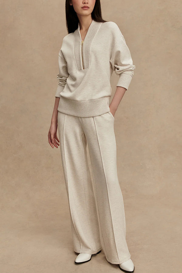 Komfortables Damen Freizeitkleidung Set: zweiteiliger Anzug für entspannte Stunden und stilvolle Looks.