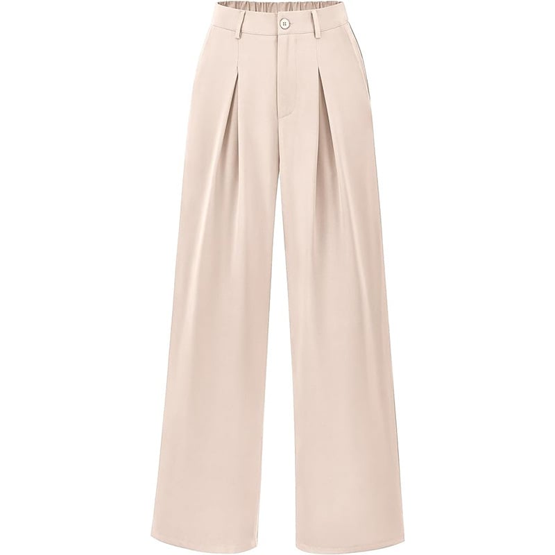 Moderne hochtaillierte Damenhose mit weitem Bein. Eleganter Look, hoher Tragekomfort. Business & Freizeit.
