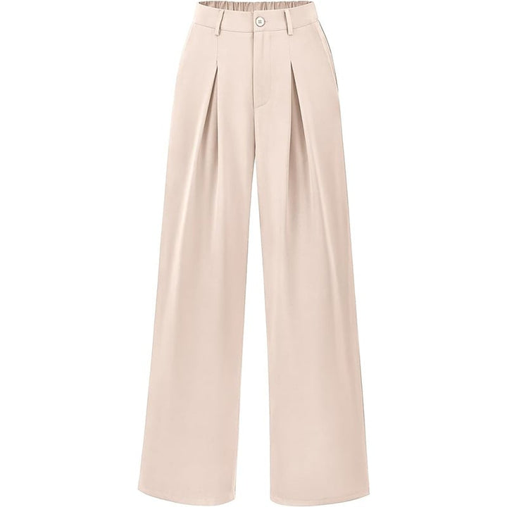 Moderne hochtaillierte Damenhose mit weitem Bein. Eleganter Look, hoher Tragekomfort. Business & Freizeit.