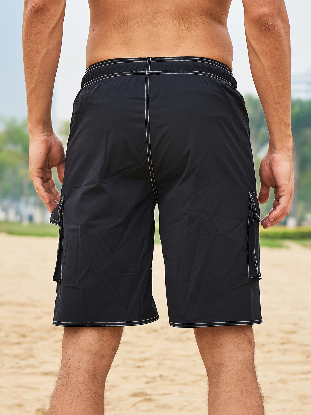 Active Herren Sports-Bermuda mit Innenhose, atmungsaktiv, perfekt für Training und Outdoor-Aktivitäten.