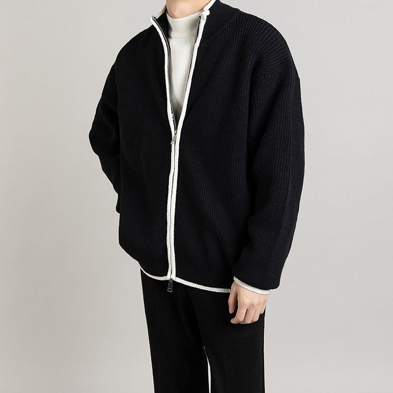 Lässiger Herren Cardigan mit offenem Design und Langarm, ideal für einen vielseitigen Freizeit-Look.