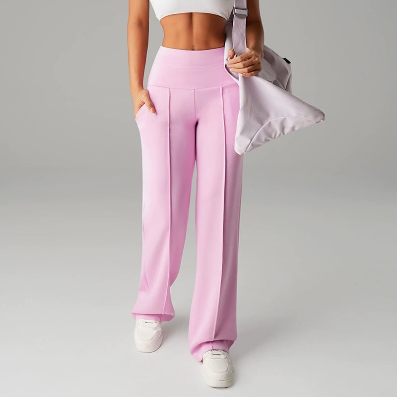 Komfortable weite Damenhose, unifarben, ideal für stilvolle Alltagslooks, hoher Tragekomfort.