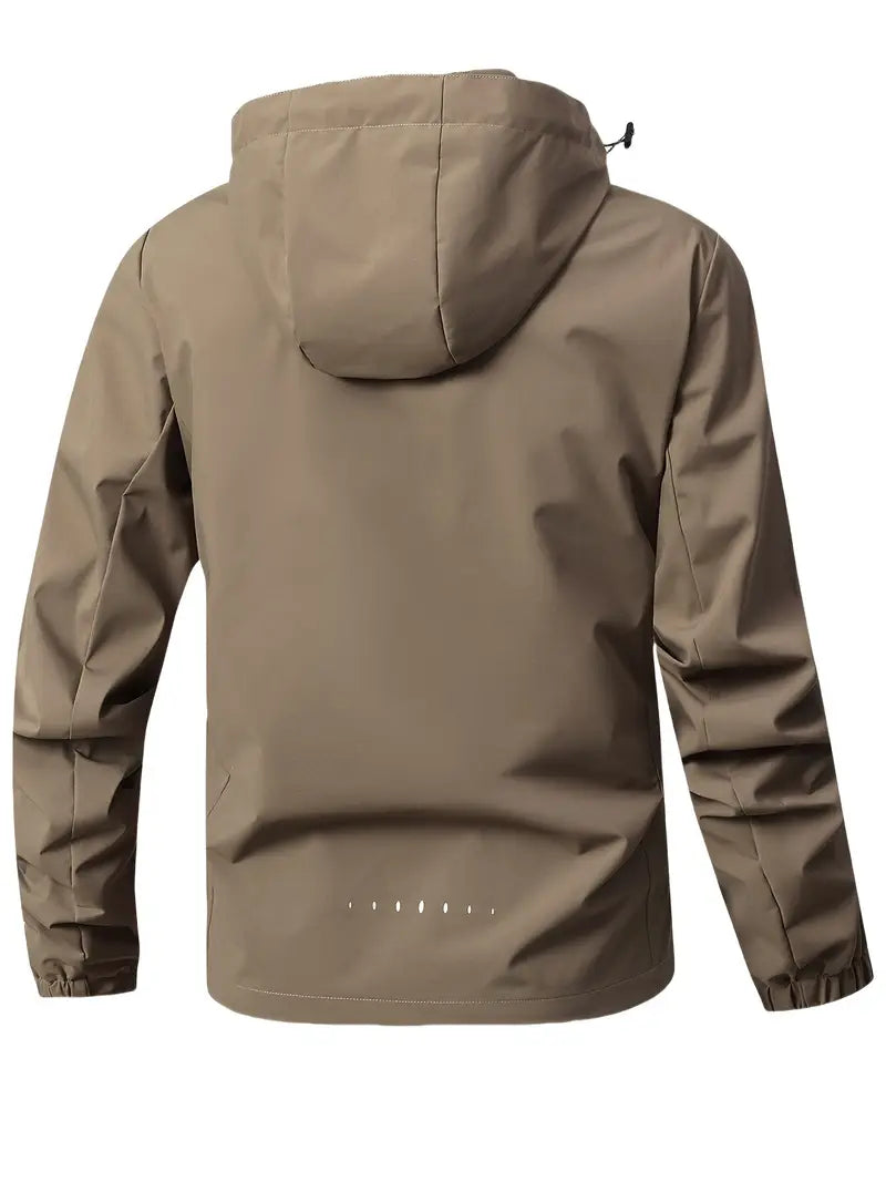 Elegante Herren Freizeitjacke Norberto, wasserdicht, langarm, mit praktischem Reißverschluss.