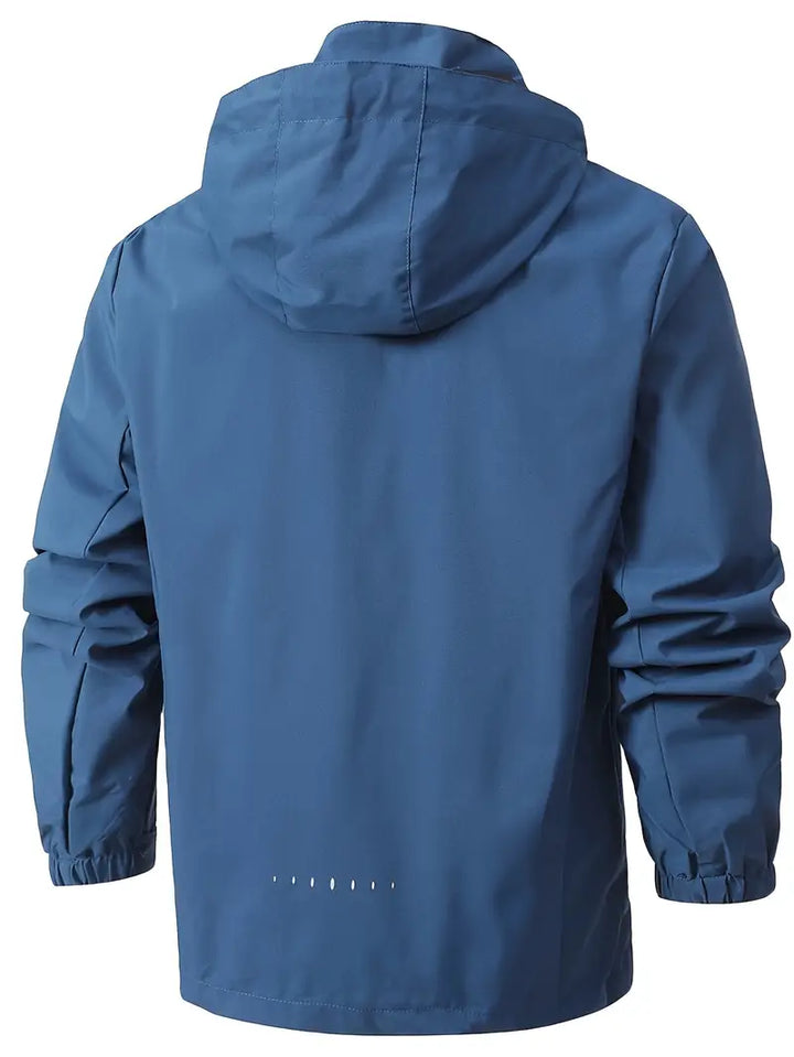 Leichte Herren Übergangsjacke Norberto, wasserdicht, mit Reißverschluss & Kapuze, vielseitig.