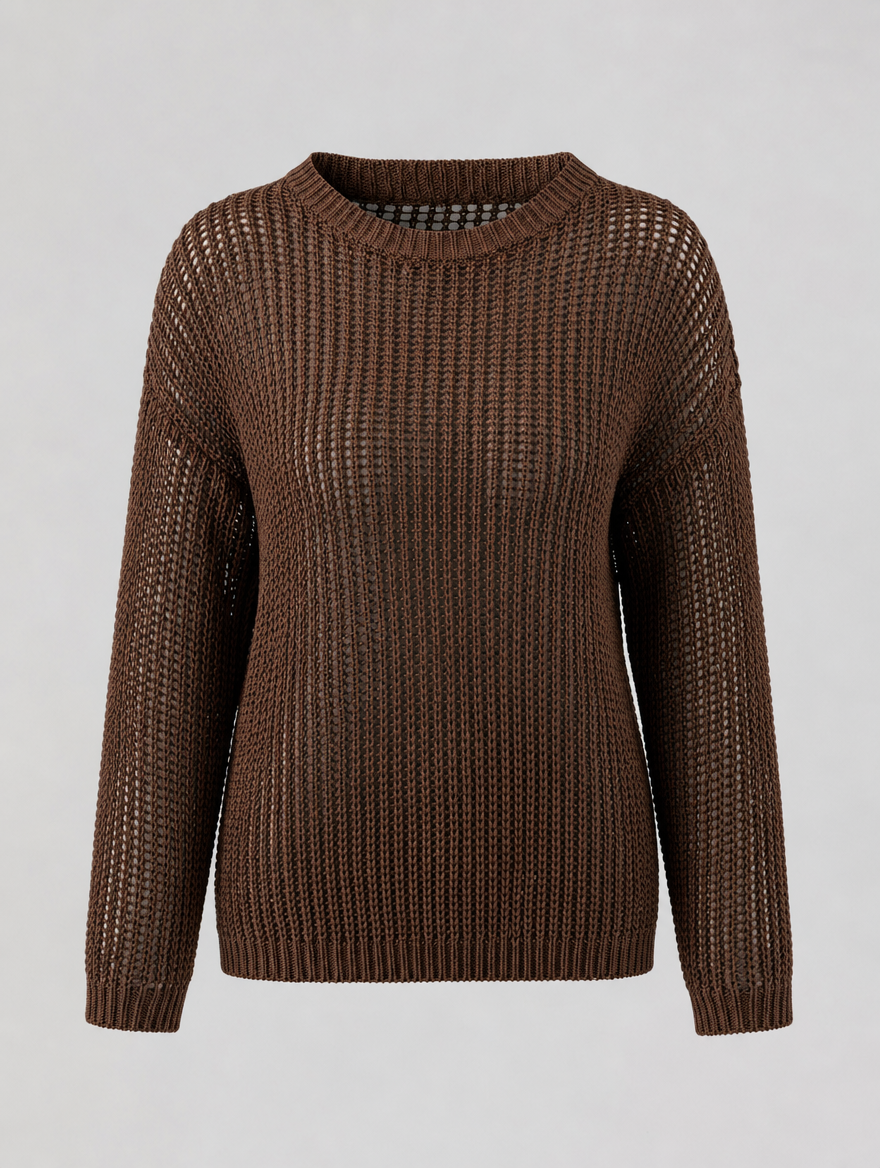 Luftiger Damen Calder Pullover für eine leichte und bequeme Herbstmode. Perfekt als stilvoller Lagenlook.