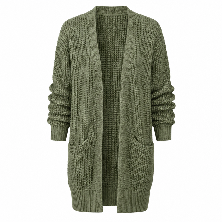 Bequemer Damen Überwurf-Cardigan, ideal für entspannte Freizeit-Looks und alltäglichen Komfort.